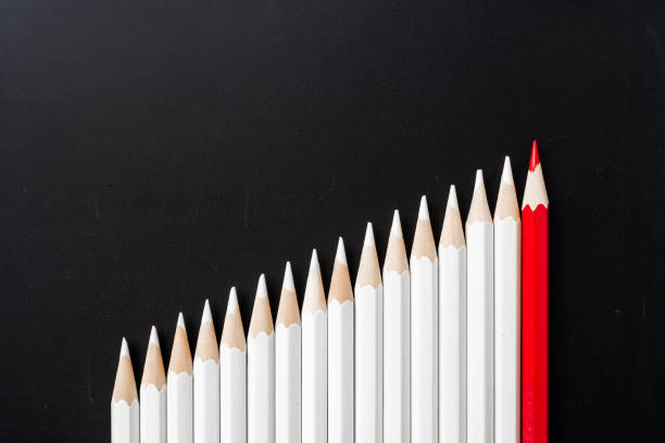 istock color pencil with leadership, teamwork concept 1128549853