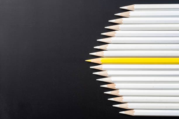 istock color pencil with leadership, teamwork concept 1128550858