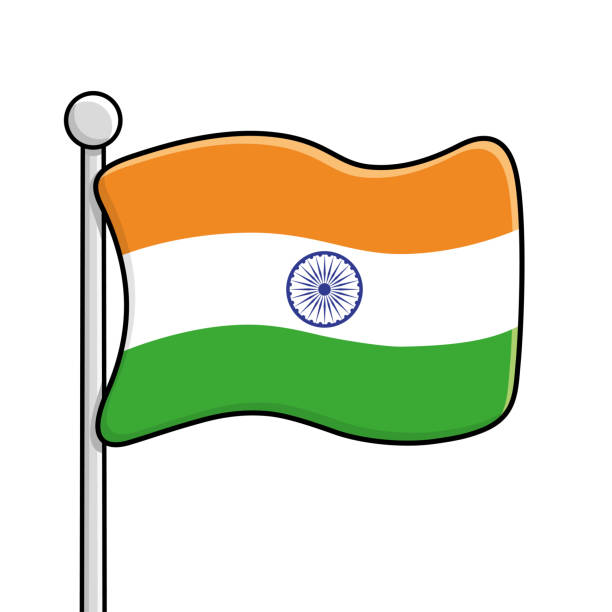Indian National Flag Cartoons Illustrations, Royalty-Free Vector Graphics &  Clip Art - iStock