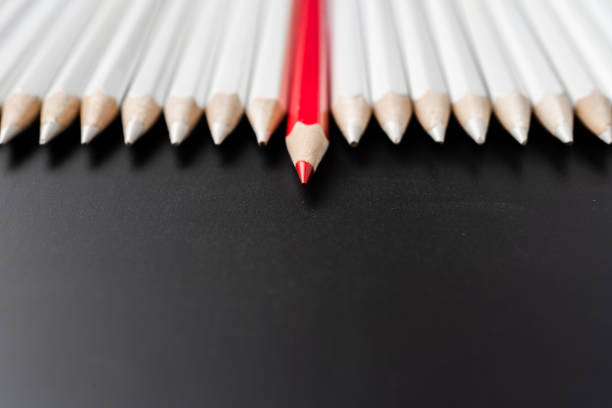 istock color pencil with leadership, teamwork concept 1128551684