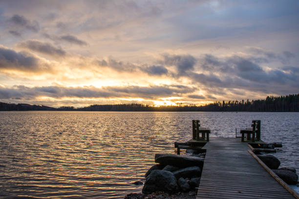 istock Peer on a finnish lake 1128557155