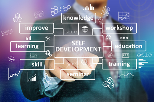 Self Development Pics Self Development Motivational Words Quotes Concept Stock Photo ...