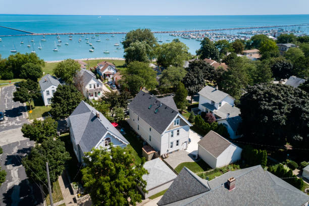 istock Aerial View of Bayview Wisconsin 1128579003