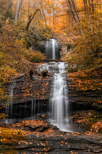 Minnehaha Falls in Autumn located in northern Georgia