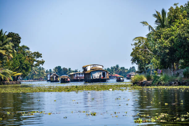 istock Houseboat in kerala back water 1128582334