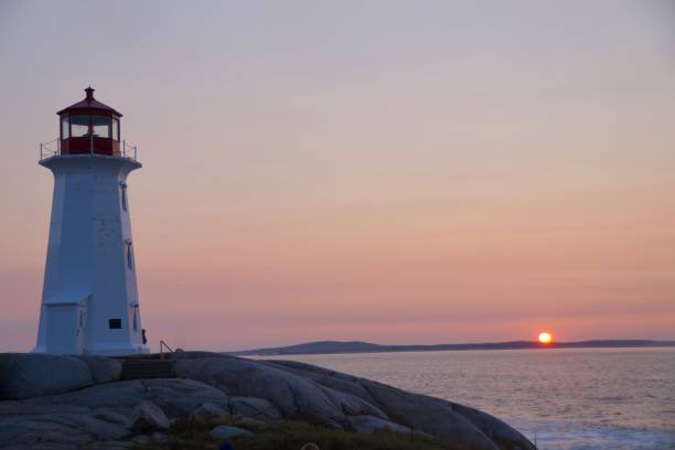 istock Sunset in Peggy's Cove 1128583468