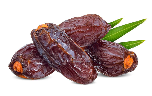 istock Dried date palm isolated on white clipping path 1128583574