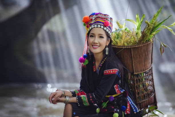 istock tribe in beautiful costume dress 1128584698