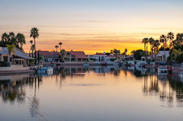 istock Neighborhood on the Lakes 1128598303