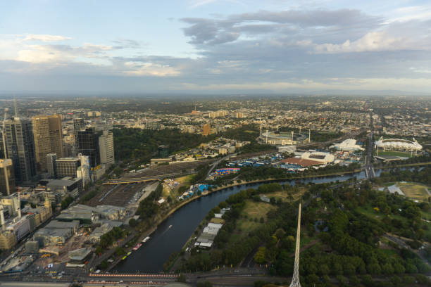 istock Amazing cityscape of Melbourne 1128602159