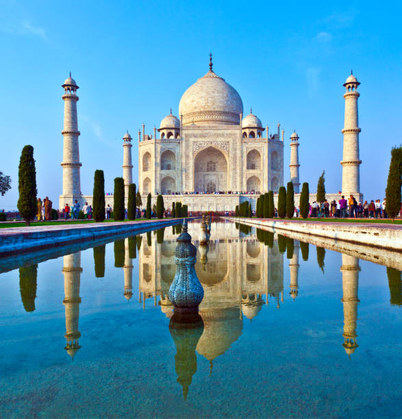 istock Taj Mahal in India 1128608055