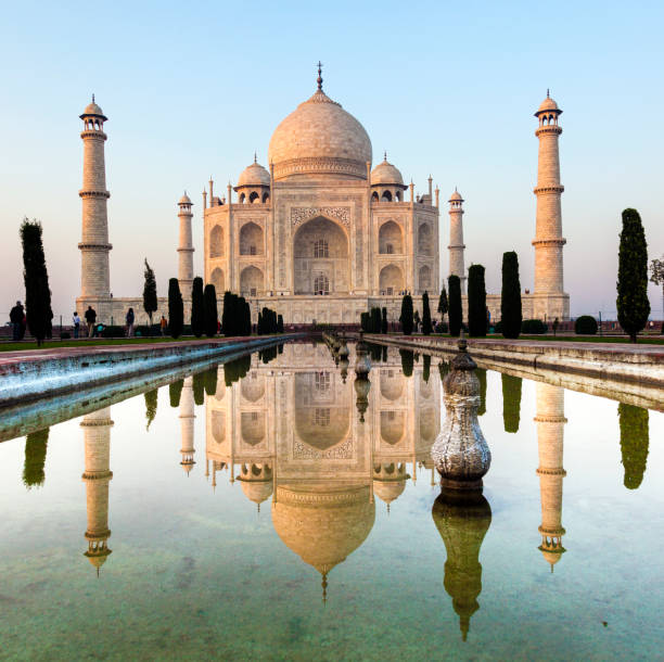 istock Taj Mahal in India 1128608629