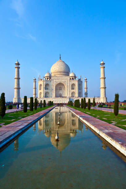 istock famous Taj Mahal in Agra 1128609079
