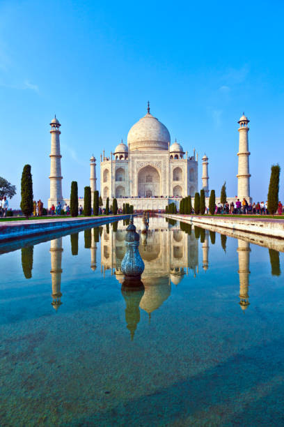 istock famous Taj Mahal in Agra 1128609116