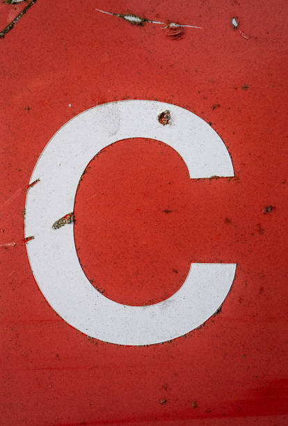 istock Written Wording in Distressed State Typography Found Letter C 1128622818