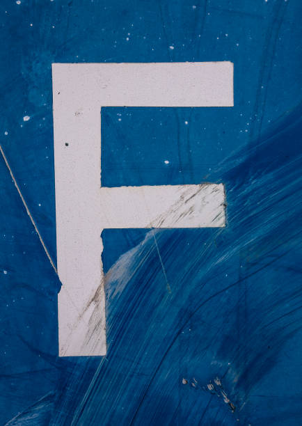 Written Wording in Distressed State Typography Found Letter