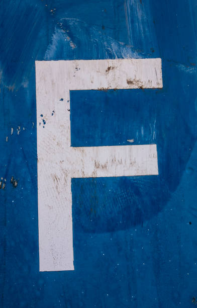 istock Written Wording in Distressed State Typography Found Letter F 1128624261