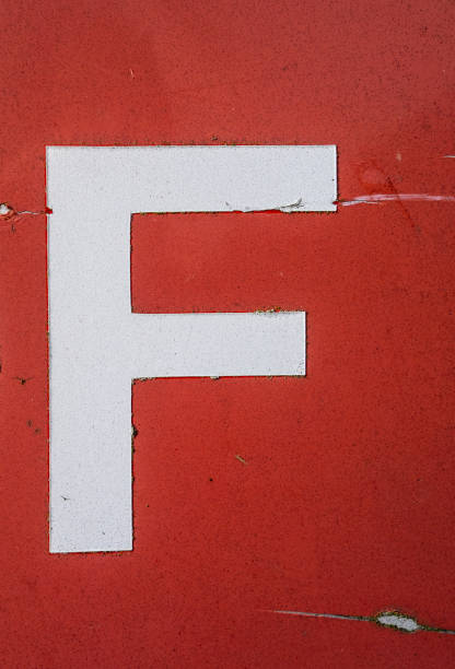 istock Written Wording in Distressed State Typography Found Letter F 1128624302