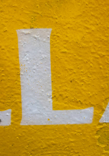 istock Written Wording in Distressed State Typography Found Letter L 1128625450