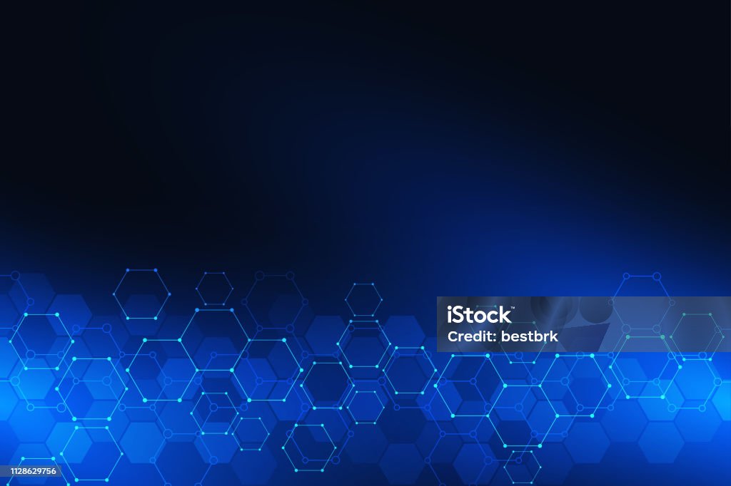 Science Technology Pattern Background Science And Technology Background With Hexagons Pattern Stock ...