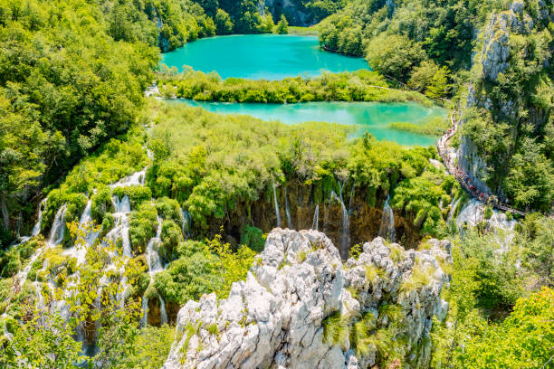 istock Plitvice Waterfalls, Plitvicka Jezera, National Park, Croatia 1128630507