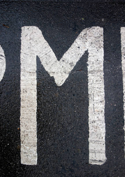 istock Written Wording in Distressed State Typography Found Letter M 1128631532
