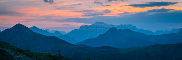 istock Sunset over Pass Giau. Dolomites alps. Italy 1128631973