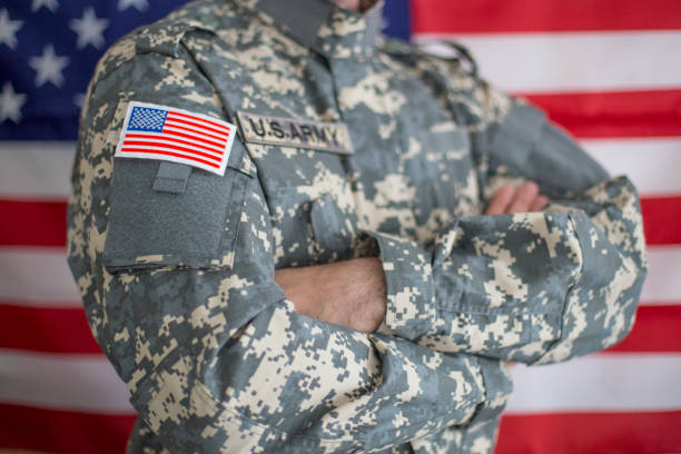 istock US Army Soldier in Universal Camouflage Uniform 1128632054
