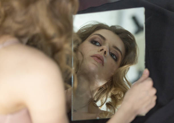 istock Young russian woman posing at studio in istanbul turkey 1128632079