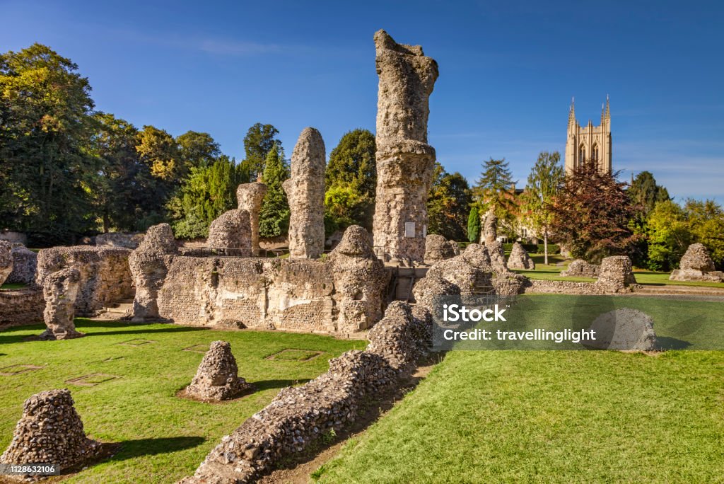 Bury St Edmunds Abbey and Cathedral, Cambridgeshire, England, UK Bury St Edmunds Stock Photo