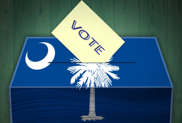 illustrations, cliparts, dessins animés et icônes de urne - élection en caroline du sud, usa - marking voting ballot election presidential election