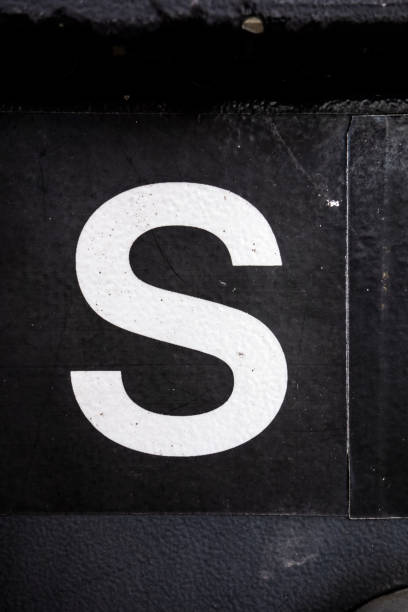 istock Written Wording in Distressed State Typography Found Letter S 1128633574