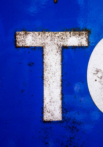 istock Written Wording in Distressed State Typography Found Letter T 1128633745