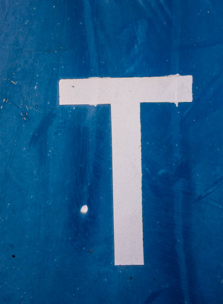 istock Written Wording in Distressed State Typography Found Letter T 1128634305