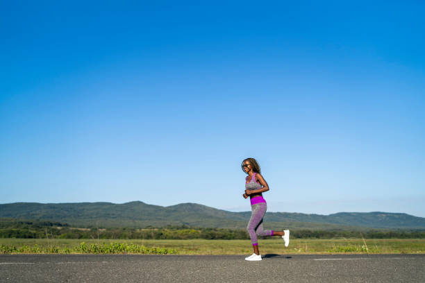 istock African woman running 1128636051