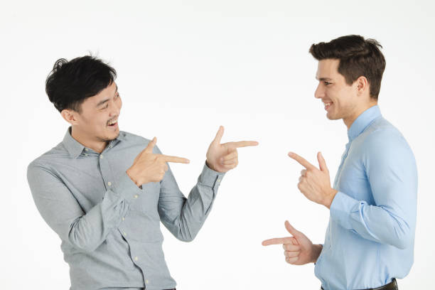 istock Studio portrait of two men 1128638233
