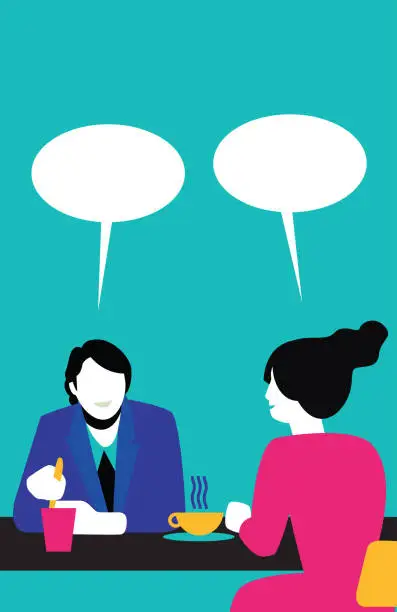 Vector illustration of People Talking