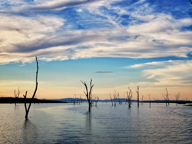 tramonto sul lago kariba, zimbabwe - 4767 foto e immagini stock