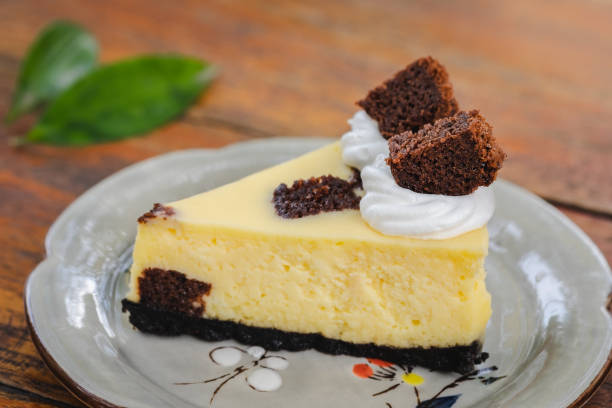 istock Brownie cheesecake on plate 1128659234
