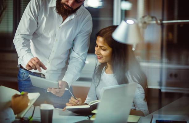 istock Business People Working in The Office 1128660312