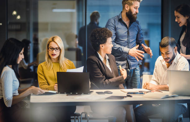 istock Business People Working in The Office 1128661759
