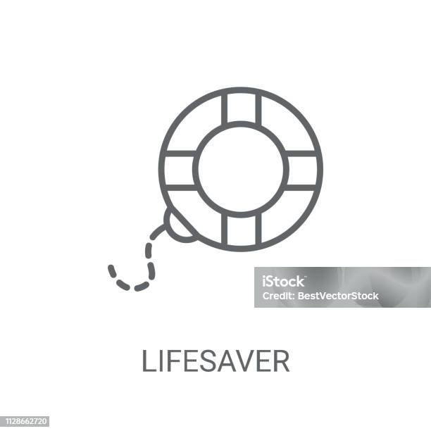 Lifesaver Icon Trendy Lifesaver Logo Concept On White Background From Nautical Collection Stock Illustration - Download Image Now