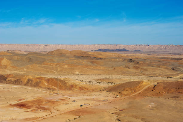 istock Desert landscape on a Sunny day with blue sky 1128664793