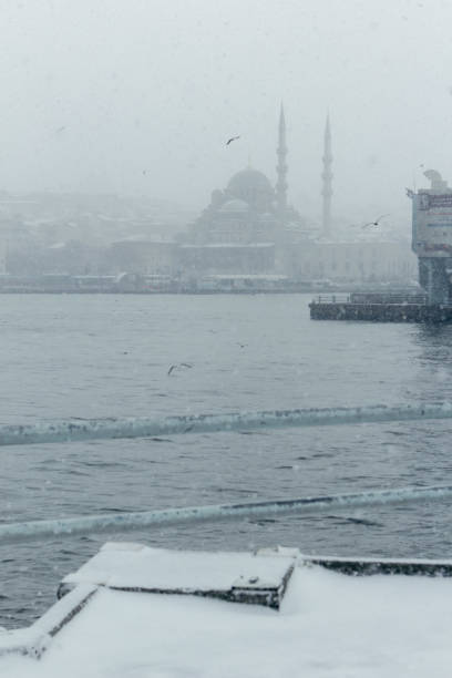 istock Istanbul, Turkey during a snowstorm 1128664915