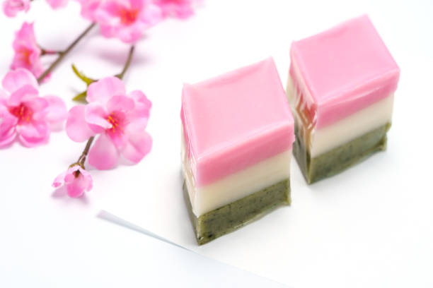 istock red, white, and green lozenge-shaped rice cakes (used for Japanese Girls' Festival) 1128665990