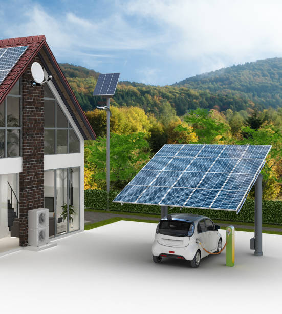 istock Energy supply at the detached house 1128666185