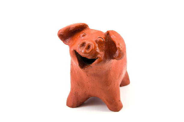 istock Smile Pig Baked Clay Doll 1128676842