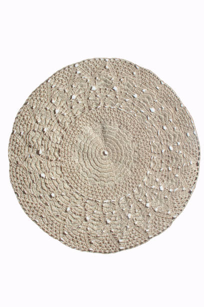 istock Beautiful old napkin embroidery of white thread handmade on white 1128677111