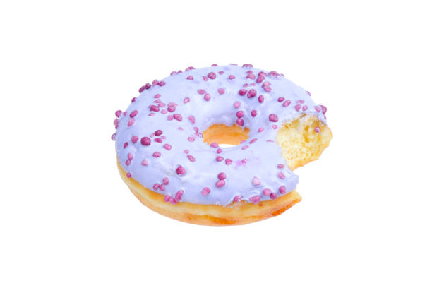 istock Sweet tasty donut isolated on white. 1128677186