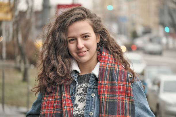 istock Portrait beautiful attractive girl 1128678156